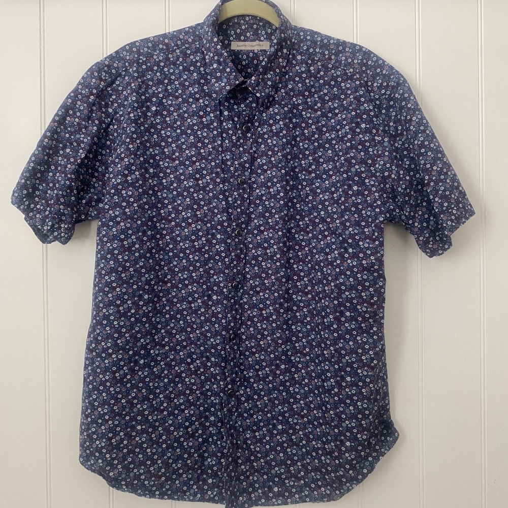 James Campbell “Liberty” Print Casual Button Down, Size L